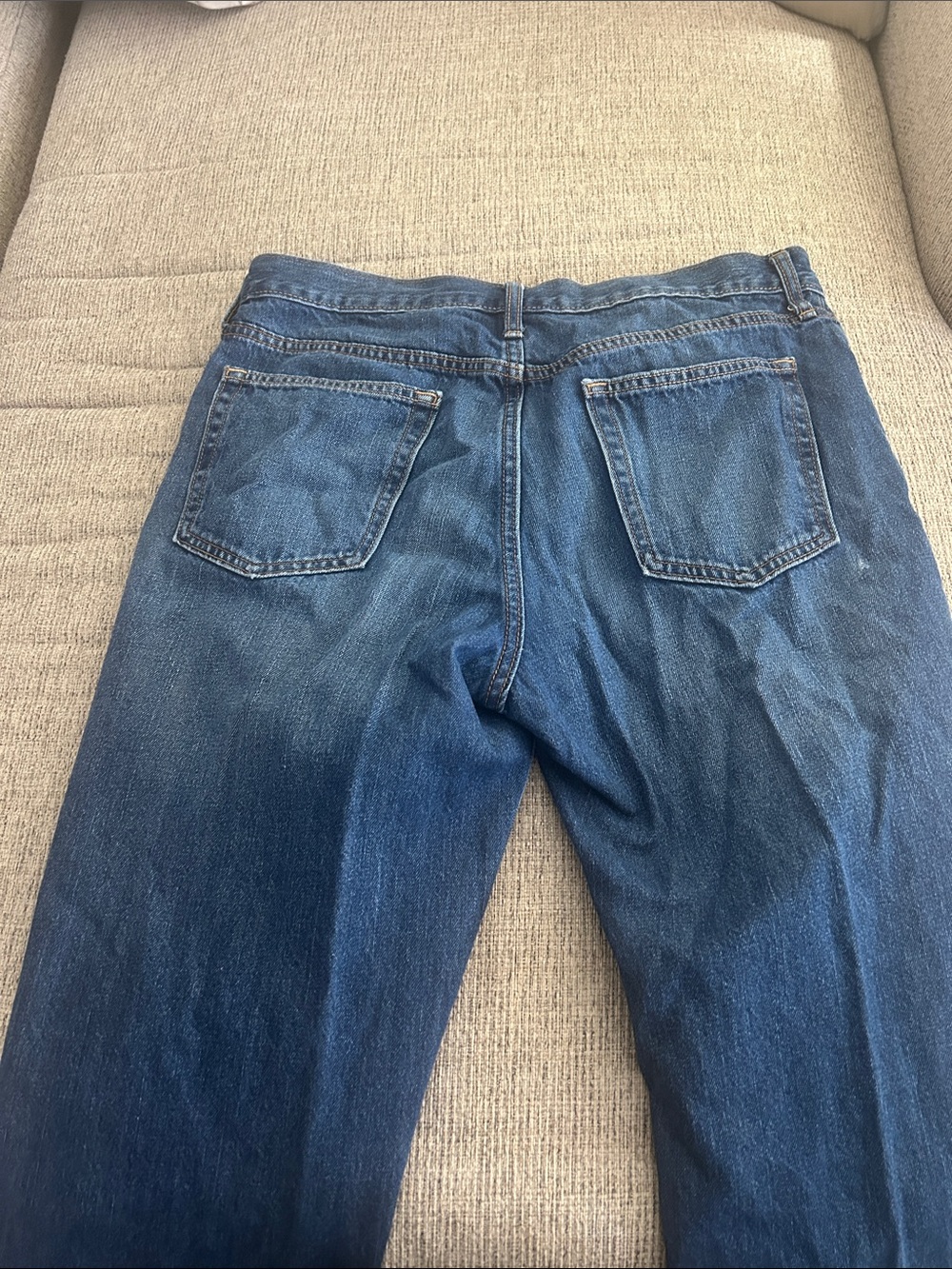 Old Navy Men's Dark Blue Straight Jeans - Picture 8 of 9
